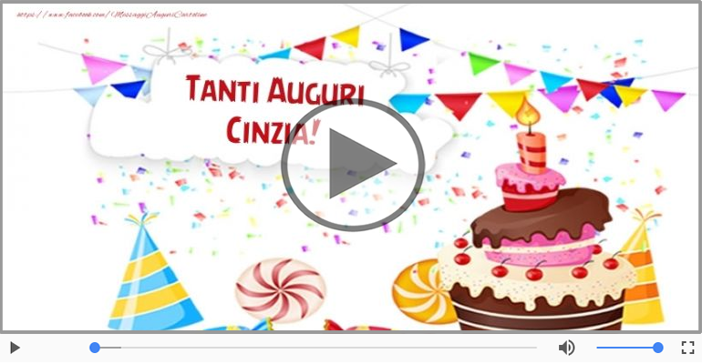 Happy Birthday Cinzia! Buon Compleanno Cinzia!