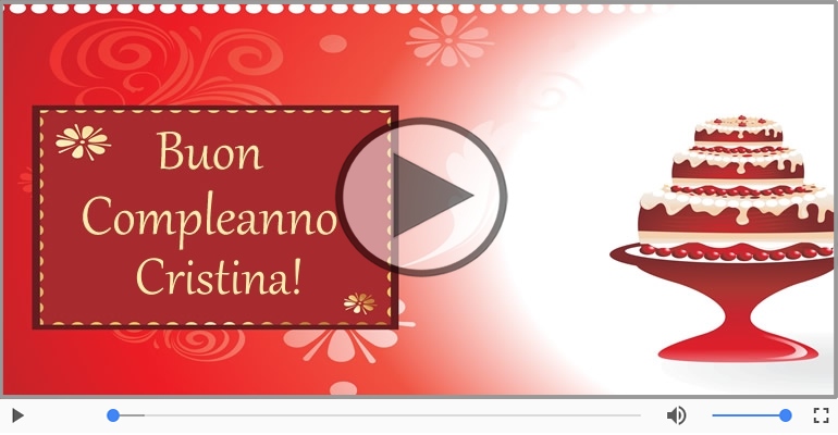 Tanti Auguri Di Buon Compleanno Cristina Cartoline Musicali Messaggiauguricartoline Com