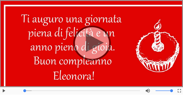 Tanti Auguri di Buon Compleanno Eleonora!