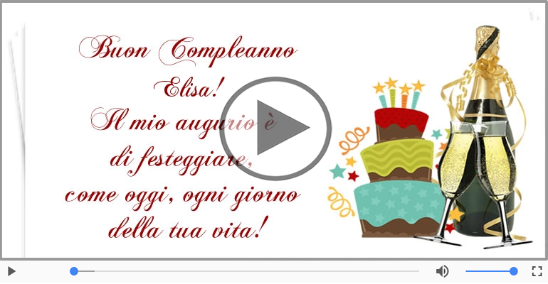 It's your birthday Elisa ... Buon Compleanno!