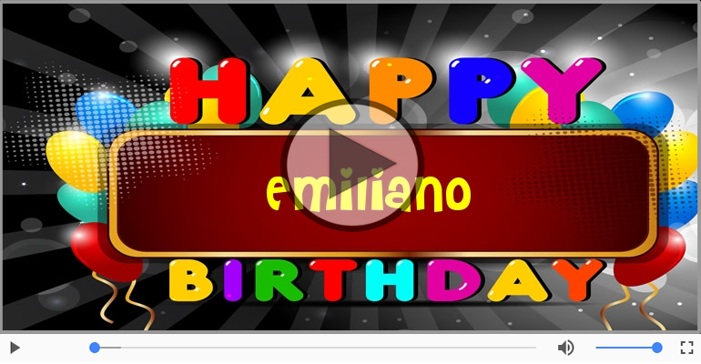 It's your birthday Emiliano ... Buon Compleanno!