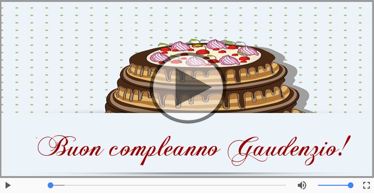 Buon Compleanno Gaudenzio!