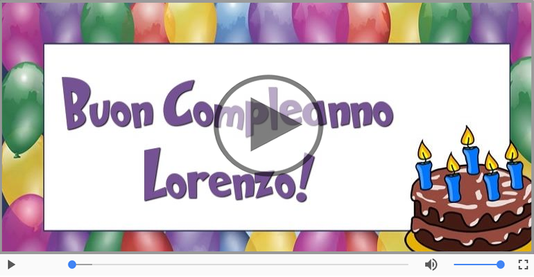 Tanti Auguri di Buon Compleanno Lorenzo!