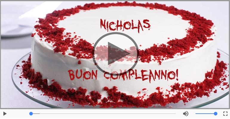It's your birthday Nicholas ... Buon Compleanno!