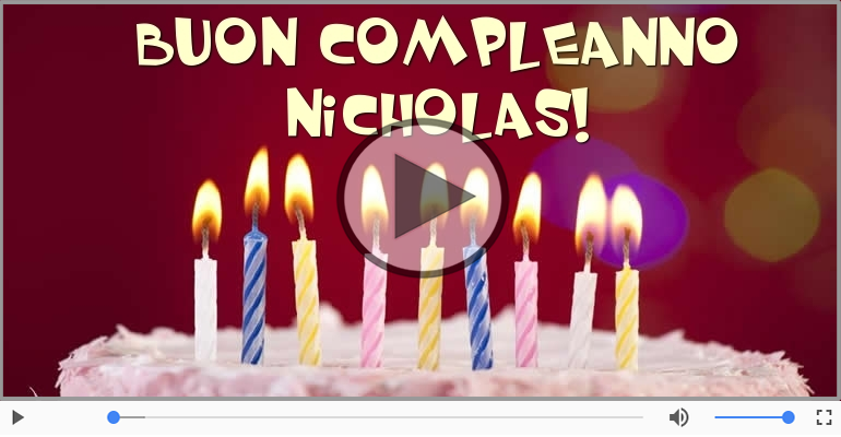 Buon Compleanno Nicholas!