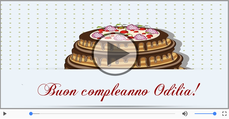 It's your birthday Odilia ... Buon Compleanno!