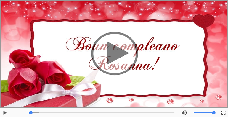 It's your birthday Rosanna ... Buon Compleanno!