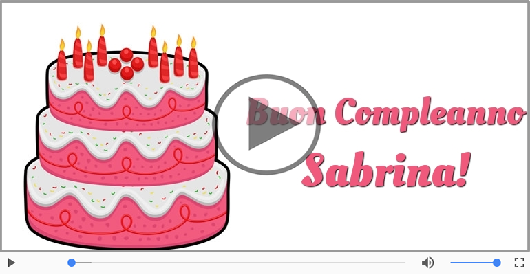Buon Compleanno Sabrina!